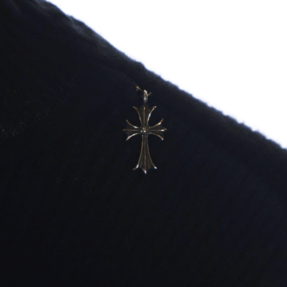 CHROME HEARTS(クロムハーツ) M CASH TRTLE ZIP タイニーCHクロス クロスパッチ付き カシミヤ タートルネックセーター ニット レディース ブラック アフター