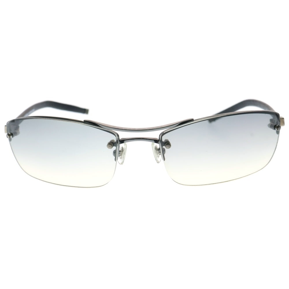 CHROME HEARTS(クロムハーツ) AMPED アンペッド レザーフレーム チタニウム サングラス アイウェア 眼鏡 ブラック/シルバー