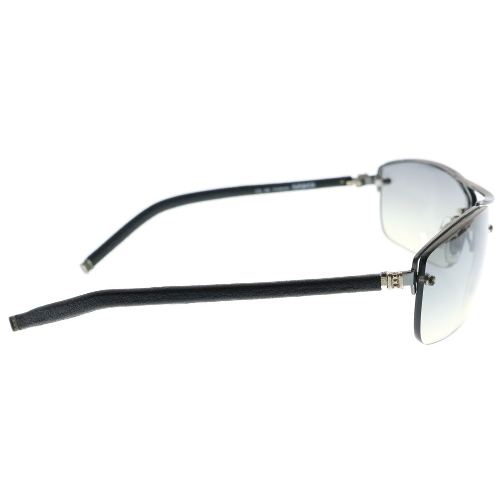 CHROME HEARTS(クロムハーツ) AMPED アンペッド レザーフレーム チタニウム サングラス アイウェア 眼鏡 ブラック/シルバー
