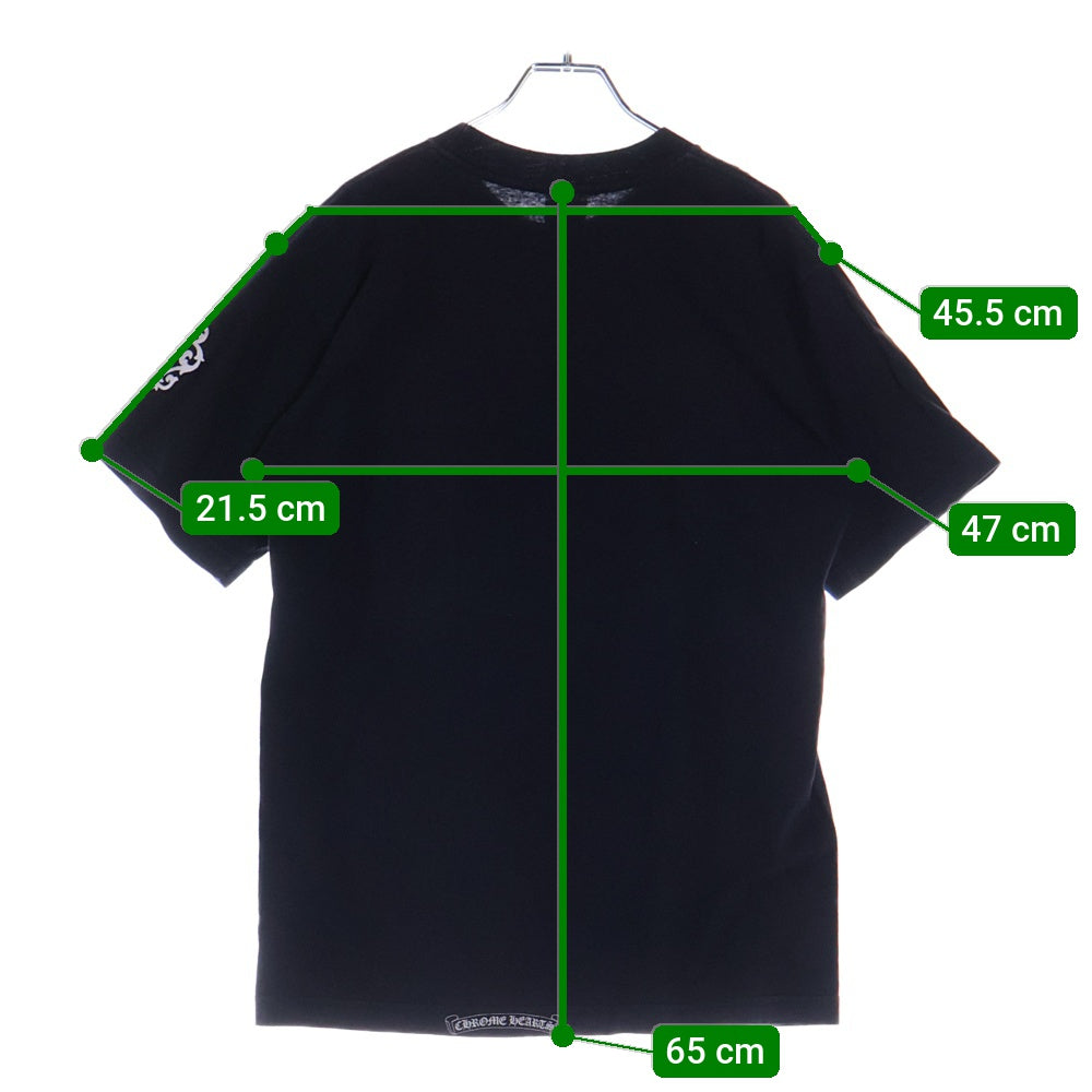 CHROME HEARTS(クロムハーツ) OLD DAGGER S/S TEE オールド ヴァインダガー アームプリント クルーネック 半袖Tシャツ カットソー ブラック