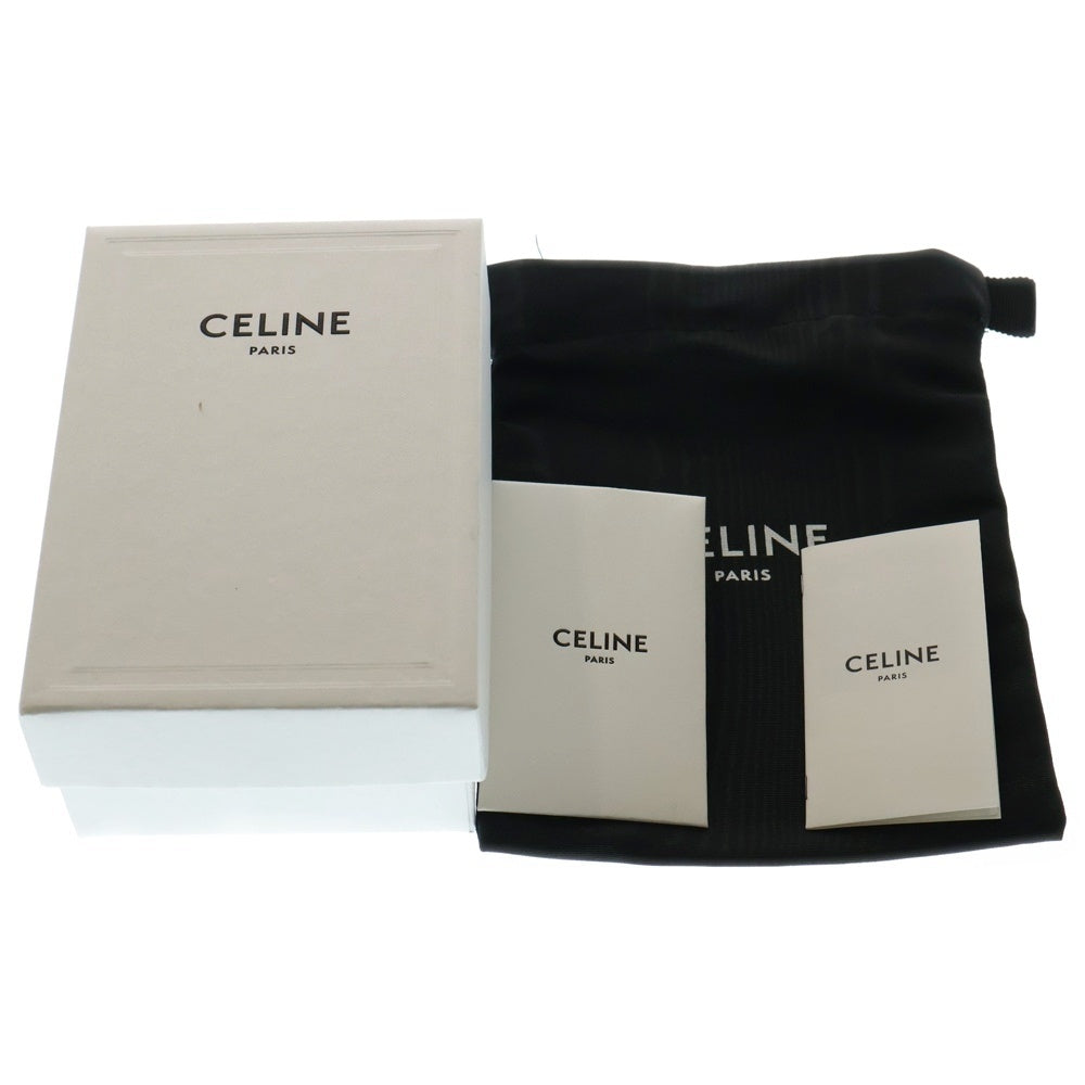 CELINE(セリーヌ) トリオンフ レザー コンパクトウォレット 財布 ブラック レディース