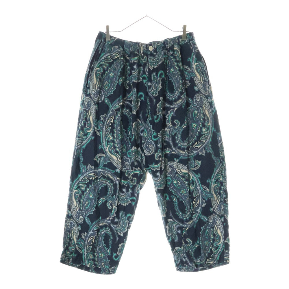 TIGHTBOOTH(タイトブース) 22AW PAISLEY BAGGY SLACKS ペイズリーバギースラックス レーヨンイージーパンツ グリーン FW22-B08