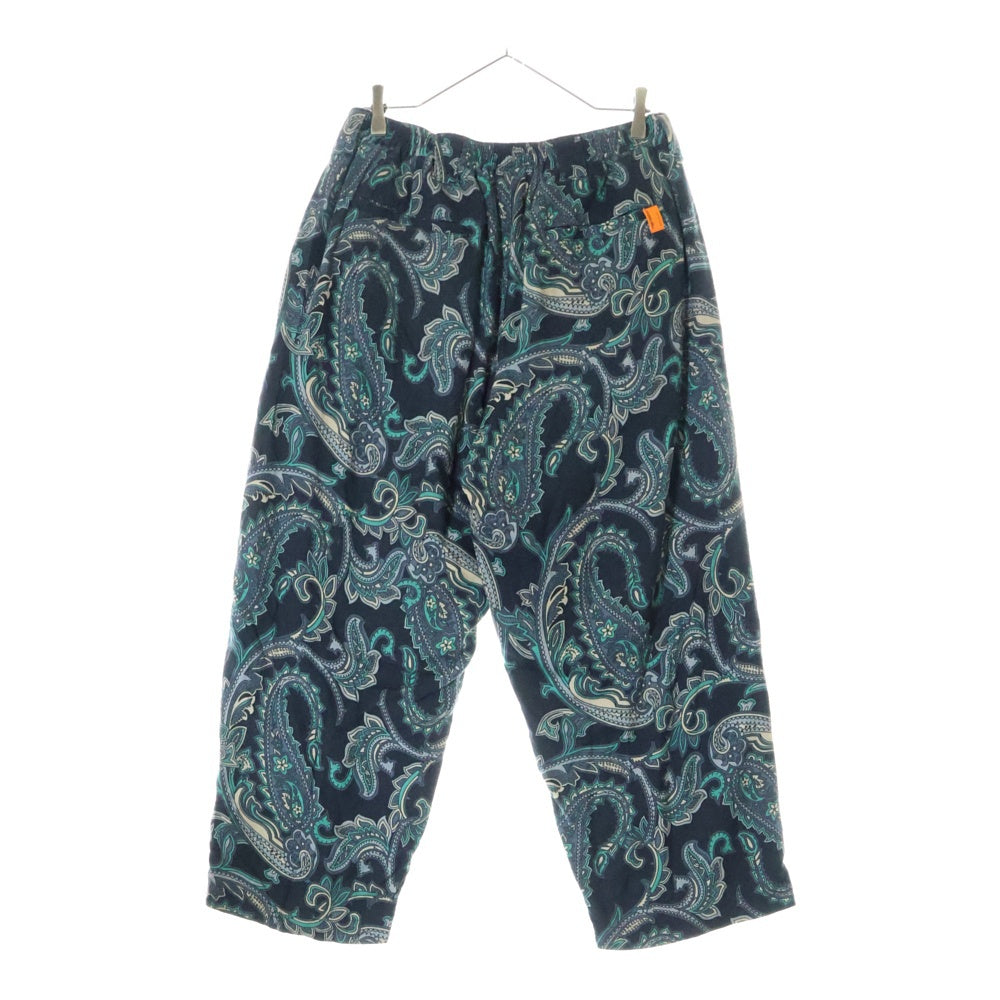 TIGHTBOOTH(タイトブース) 22AW PAISLEY BAGGY SLACKS ペイズリーバギースラックス レーヨンイージーパンツ グリーン FW22-B08