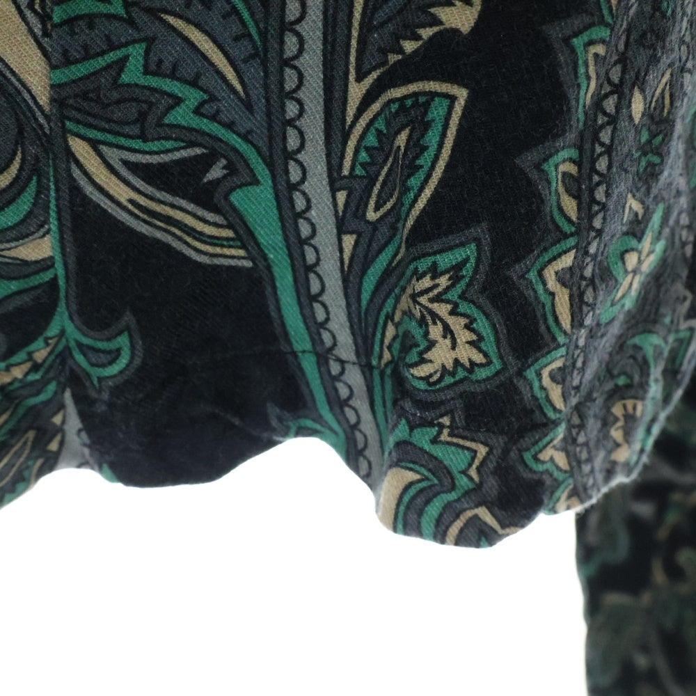 TIGHTBOOTH(タイトブース) 22AW PAISLEY BAGGY SLACKS ペイズリーバギースラックス レーヨンイージーパンツ グリーン FW22-B08