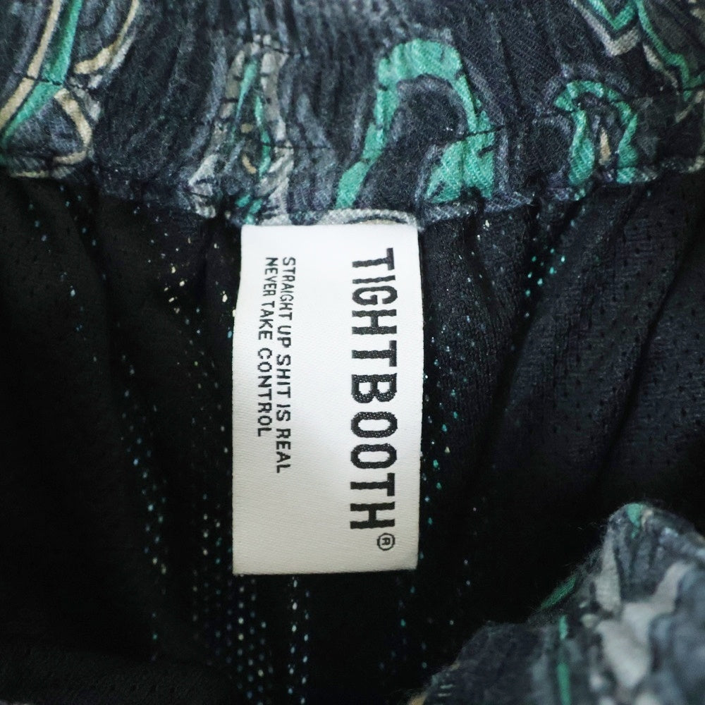TIGHTBOOTH(タイトブース) 22AW PAISLEY BAGGY SLACKS ペイズリーバギースラックス レーヨンイージーパンツ グリーン FW22-B08