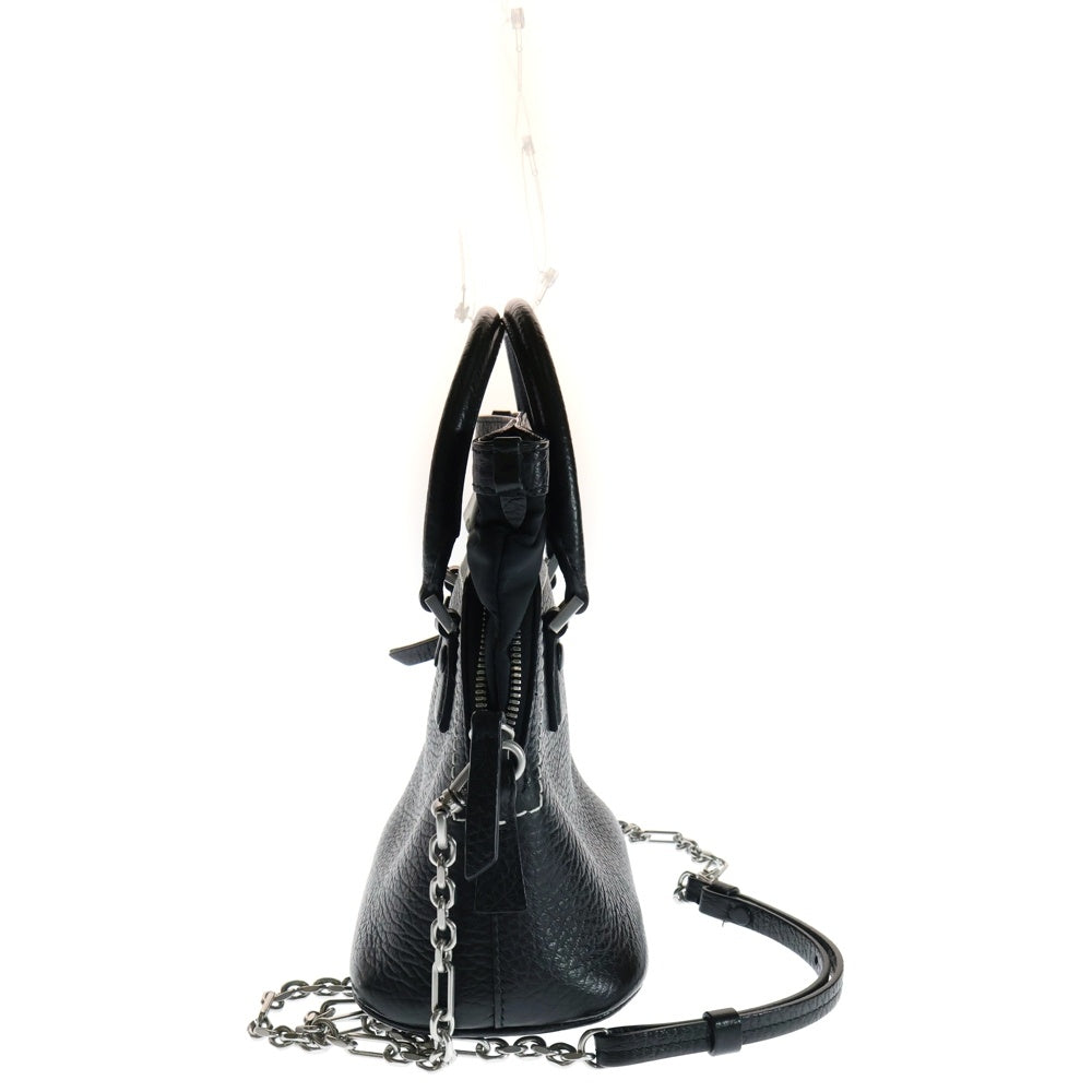 Maison Margiela 11(メゾンマルジェラ11) 5ACマイクロ ファイブ エーシー 2WAYレザー ミニバッグ ショルダーバッグ ブラック レディース S56WG0081 P0396