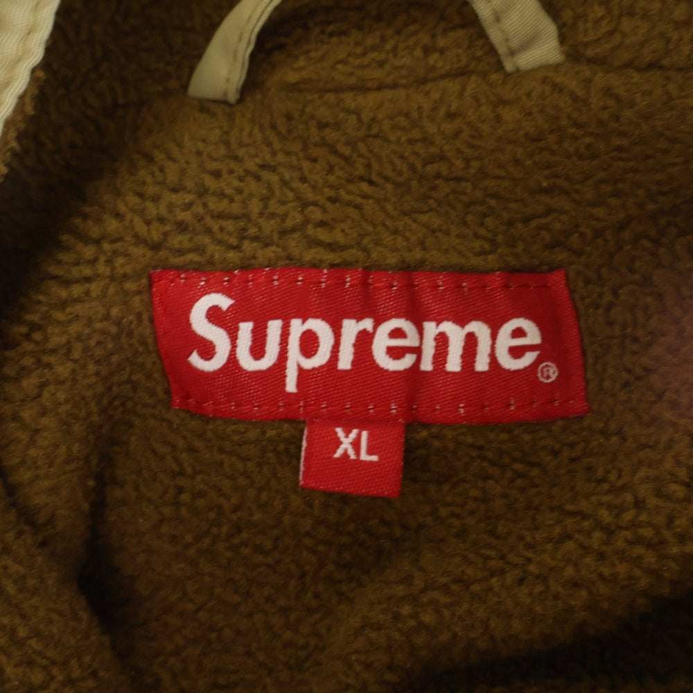 SUPREME(シュプリーム) 19AW Upland Fleece Jacket アップランドフリースジャケット ベージュ/ブラウン