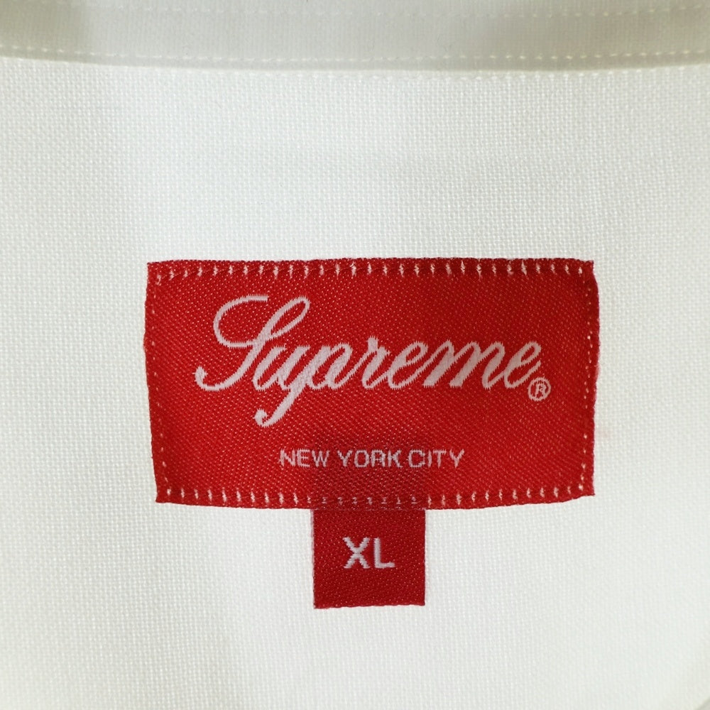 SUPREME(シュプリーム) 23SS Loose Fit S/S Oxford Shirt ルーズフィットショートスリーブ半袖シャツ ホワイト