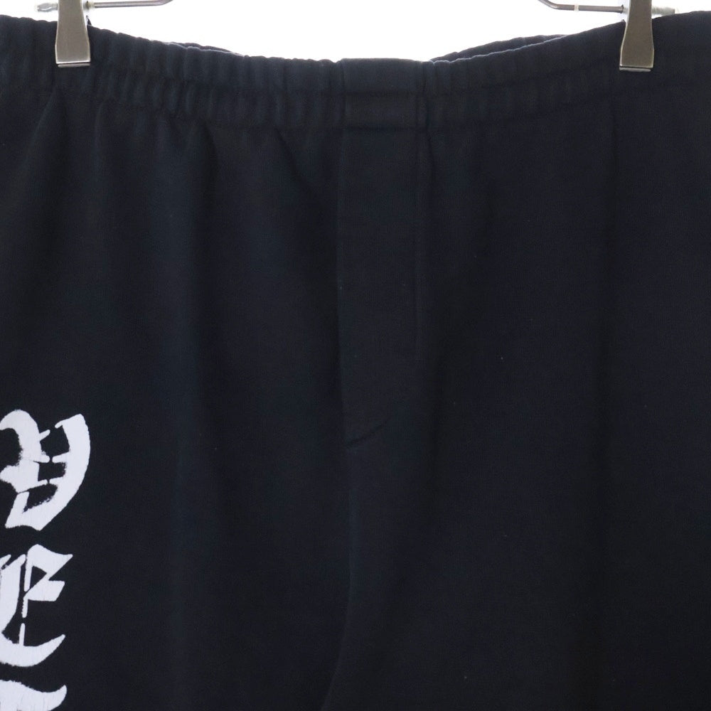 VETEMENTS(ヴェトモン) 20AW Gothic Logo Anarchy Sweat Pants ゴシックロゴアナーキースウェットパンツ ブラック ME51PA820B