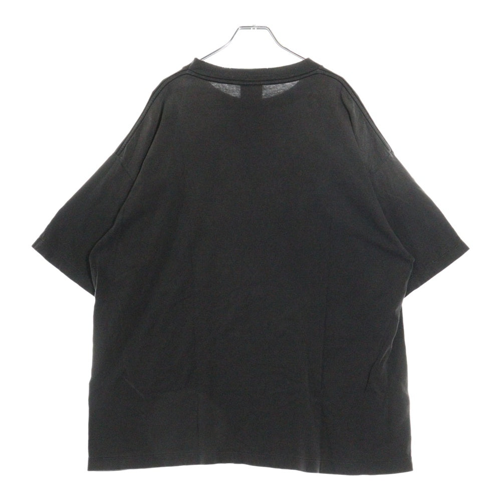 SAINT MICHAEL(セントマイケル) 25SS DELICATE BULLSHIT SS TEE ヴィンテージ加工 クルーネックカットソー グレー SM-HR8-0000-003
