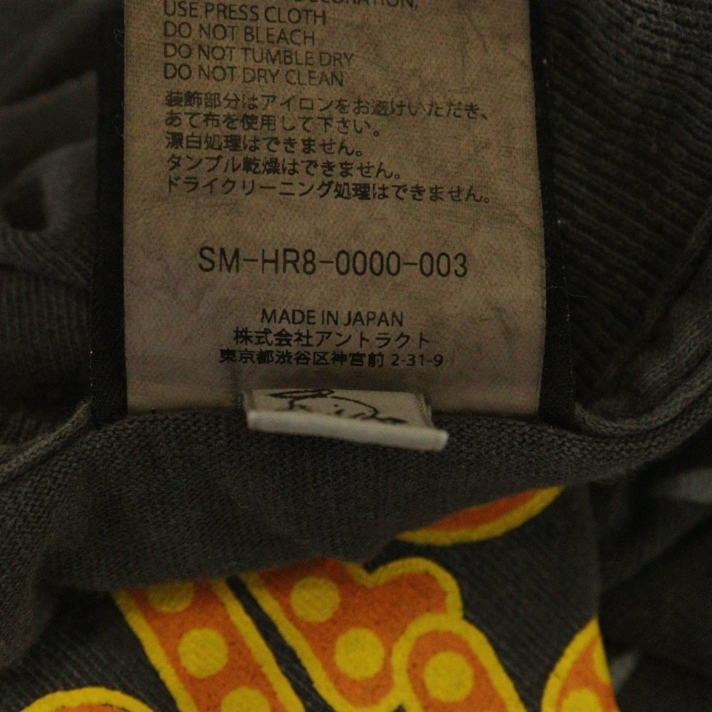 SAINT MICHAEL(セントマイケル) 25SS DELICATE BULLSHIT SS TEE ヴィンテージ加工 クルーネックカットソー グレー SM-HR8-0000-003