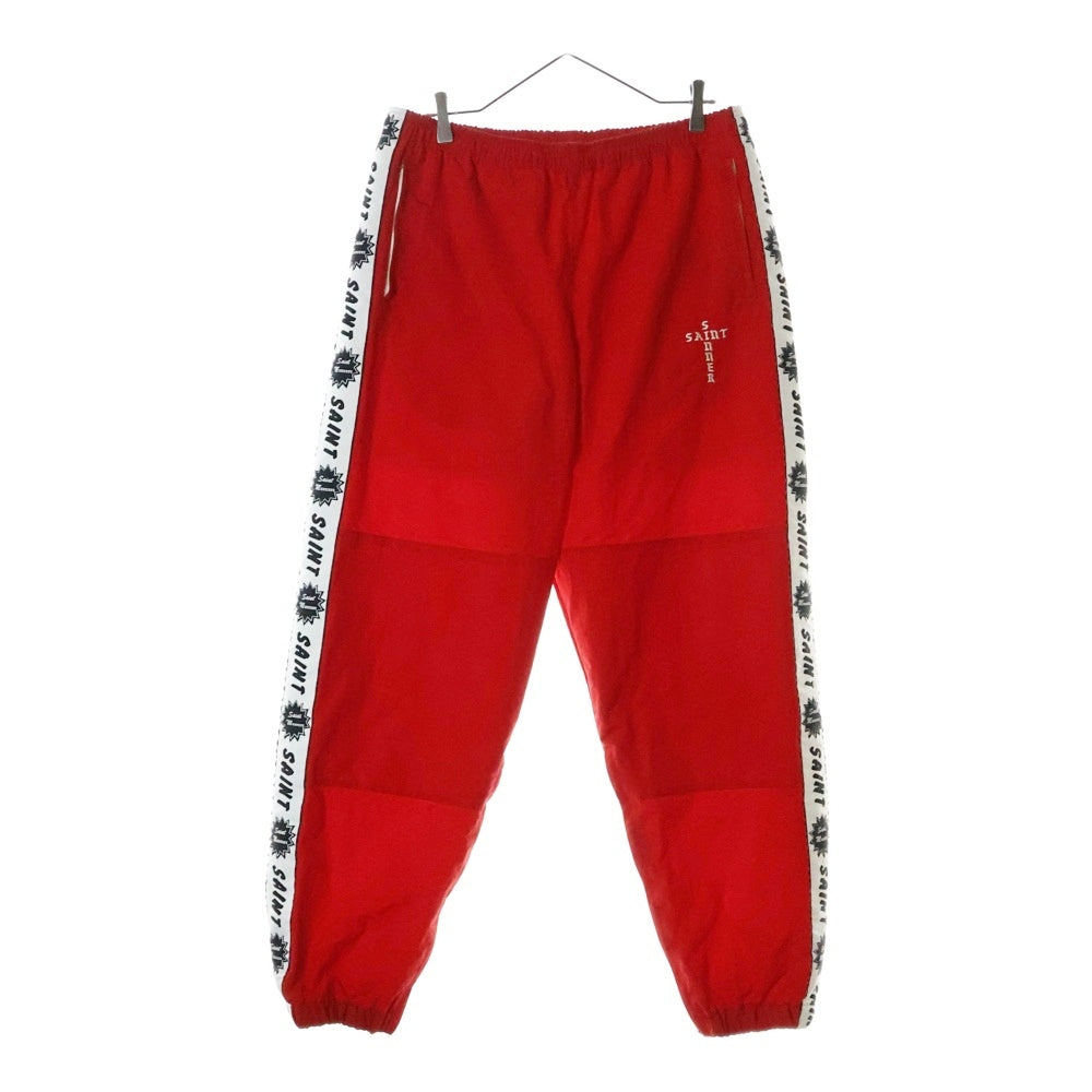 SAINT MICHAEL(セントマイケル) 23AW TRACK PANTS SIDE TAPE サイドライントラックパンツ レッド SM-YS8-0000-067