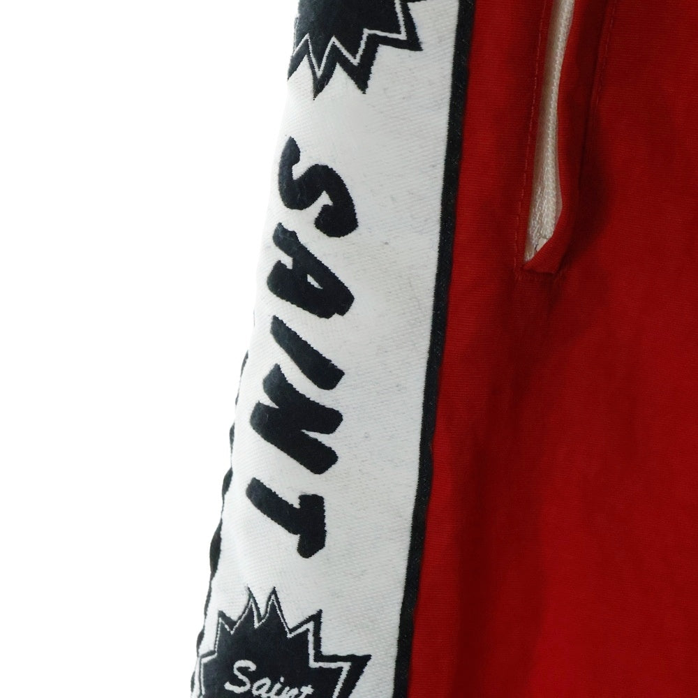 SAINT MICHAEL(セントマイケル) 23AW TRACK PANTS SIDE TAPE サイドライントラックパンツ レッド SM-YS8-0000-067
