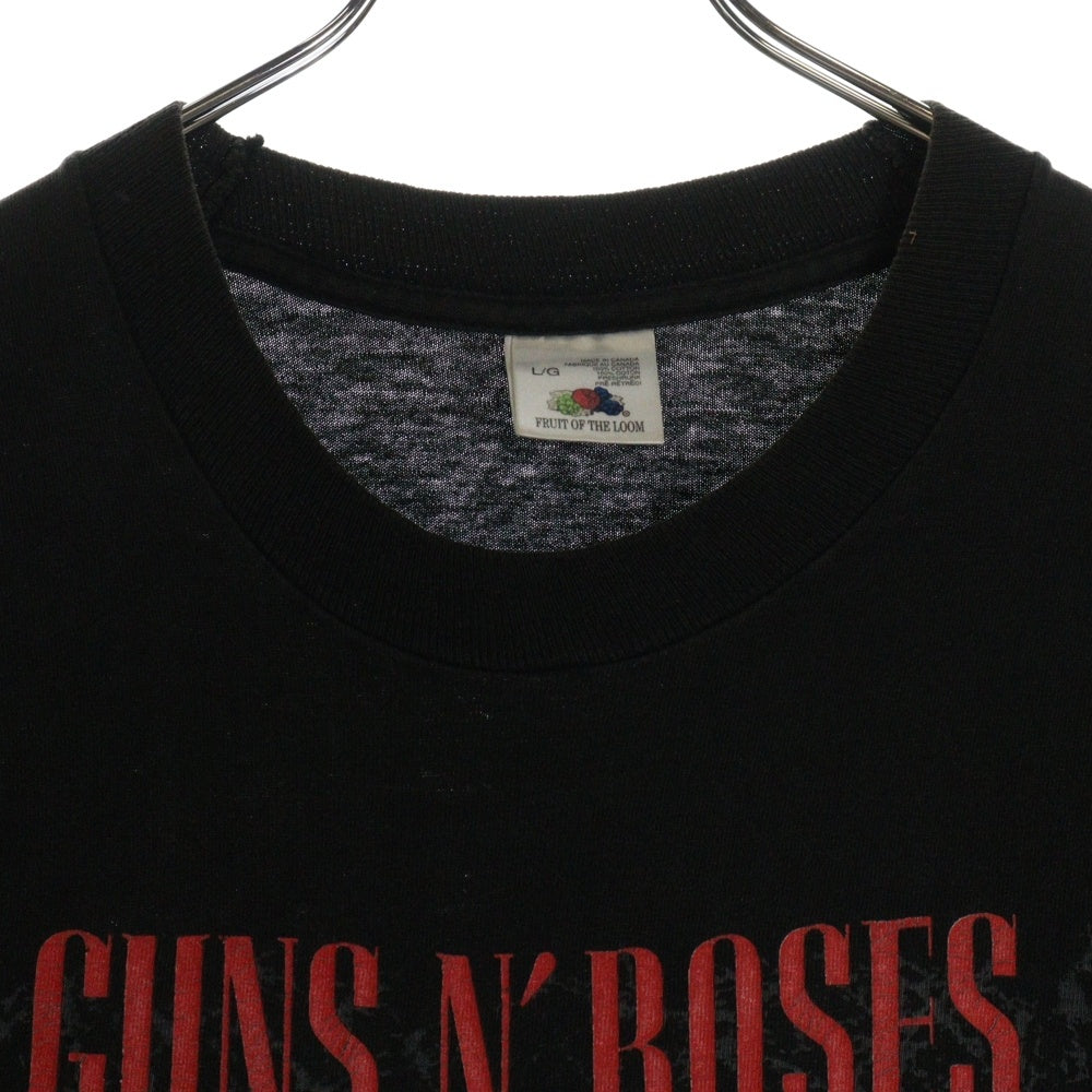 VINTAGE(ヴィンテージ) 90s METALLICA GUNS メタリカ ガンズ 両面プリント クルーネック 半袖Tシャツ ブラック