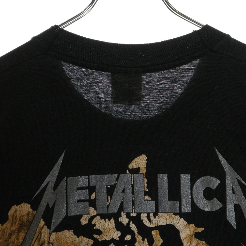 VINTAGE(ヴィンテージ) 90s METALLICA GUNS メタリカ ガンズ 両面プリント クルーネック 半袖Tシャツ ブラック