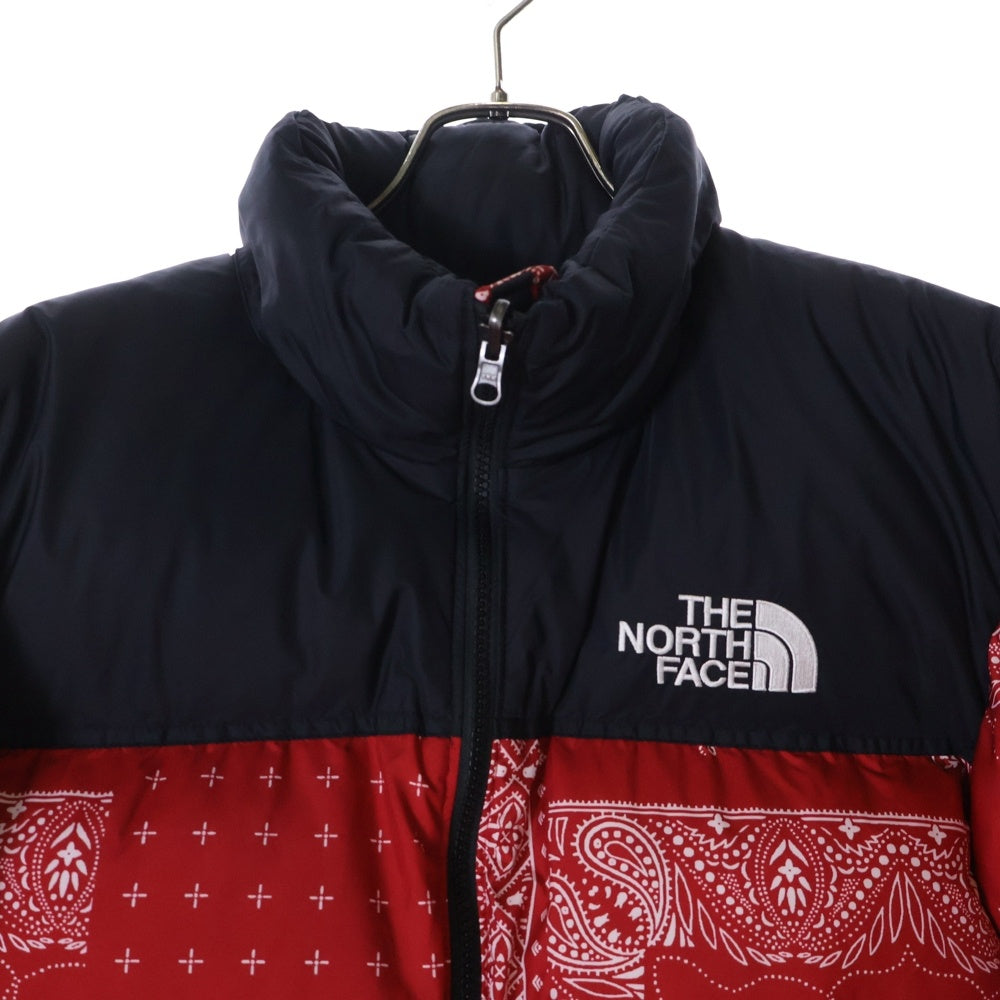 THE NORTH FACE(ザノースフェイス) 1996 NOVELTY NUPTSE JACKET バンダナ柄 ヌプシジャケット ダウンジャケット レッド NJ1DN76E