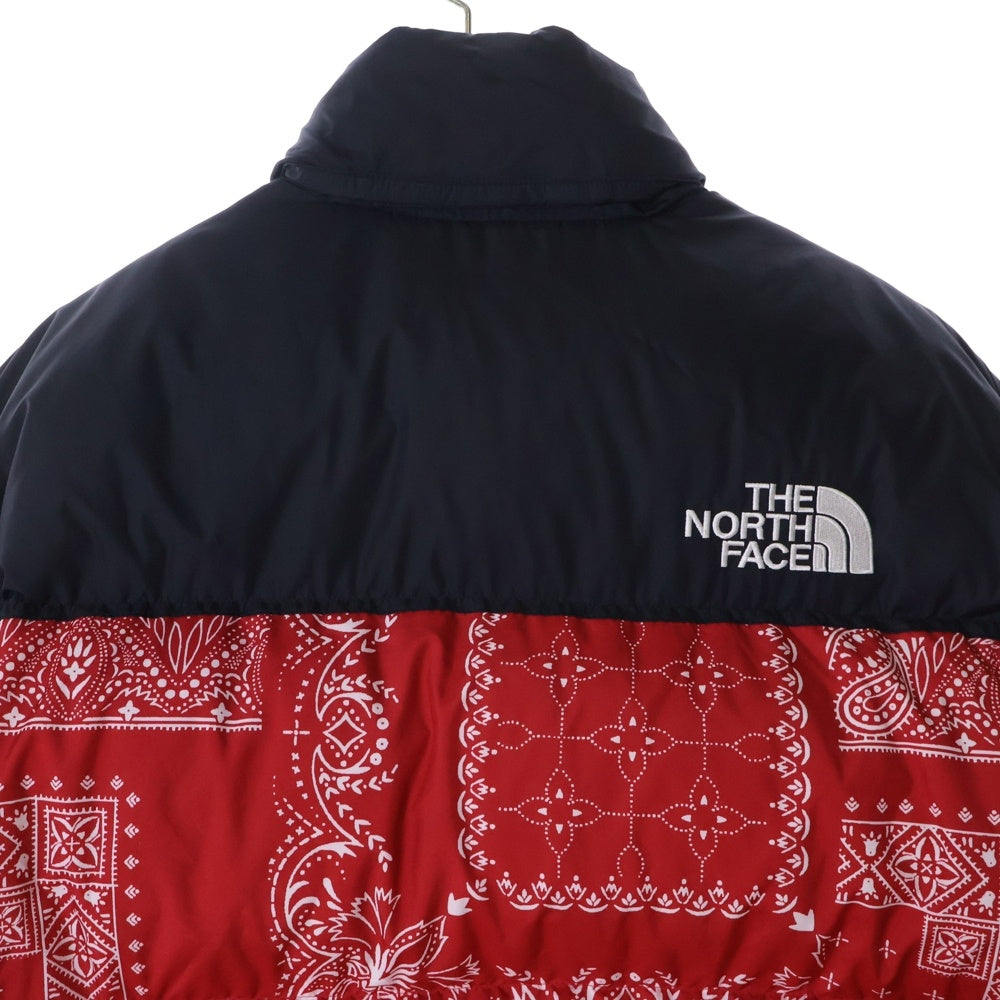 THE NORTH FACE(ザノースフェイス) 1996 NOVELTY NUPTSE JACKET バンダナ柄 ヌプシジャケット ダウンジャケット レッド NJ1DN76E