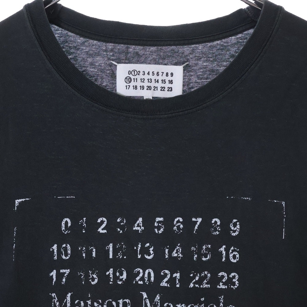 Maison Margiela(メゾンマルジェラ) 25SS スタンプロゴ オーバーサイズ半袖Tシャツ クルーネックカットソー ブラック S51GC0534