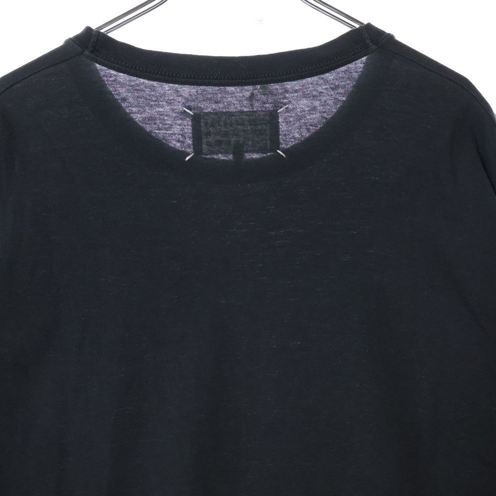 Maison Margiela(メゾンマルジェラ) 25SS スタンプロゴ オーバーサイズ半袖Tシャツ クルーネックカットソー ブラック S51GC0534