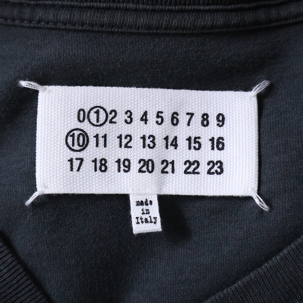 Maison Margiela(メゾンマルジェラ) 25SS スタンプロゴ オーバーサイズ半袖Tシャツ クルーネックカットソー ブラック S51GC0534