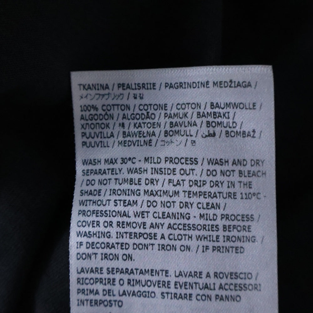 Maison Margiela(メゾンマルジェラ) 25SS スタンプロゴ オーバーサイズ半袖Tシャツ クルーネックカットソー ブラック S51GC0534