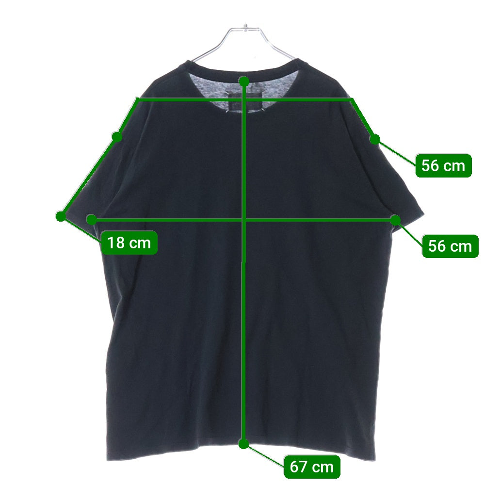 Maison Margiela(メゾンマルジェラ) 25SS スタンプロゴ オーバーサイズ半袖Tシャツ クルーネックカットソー ブラック S51GC0534