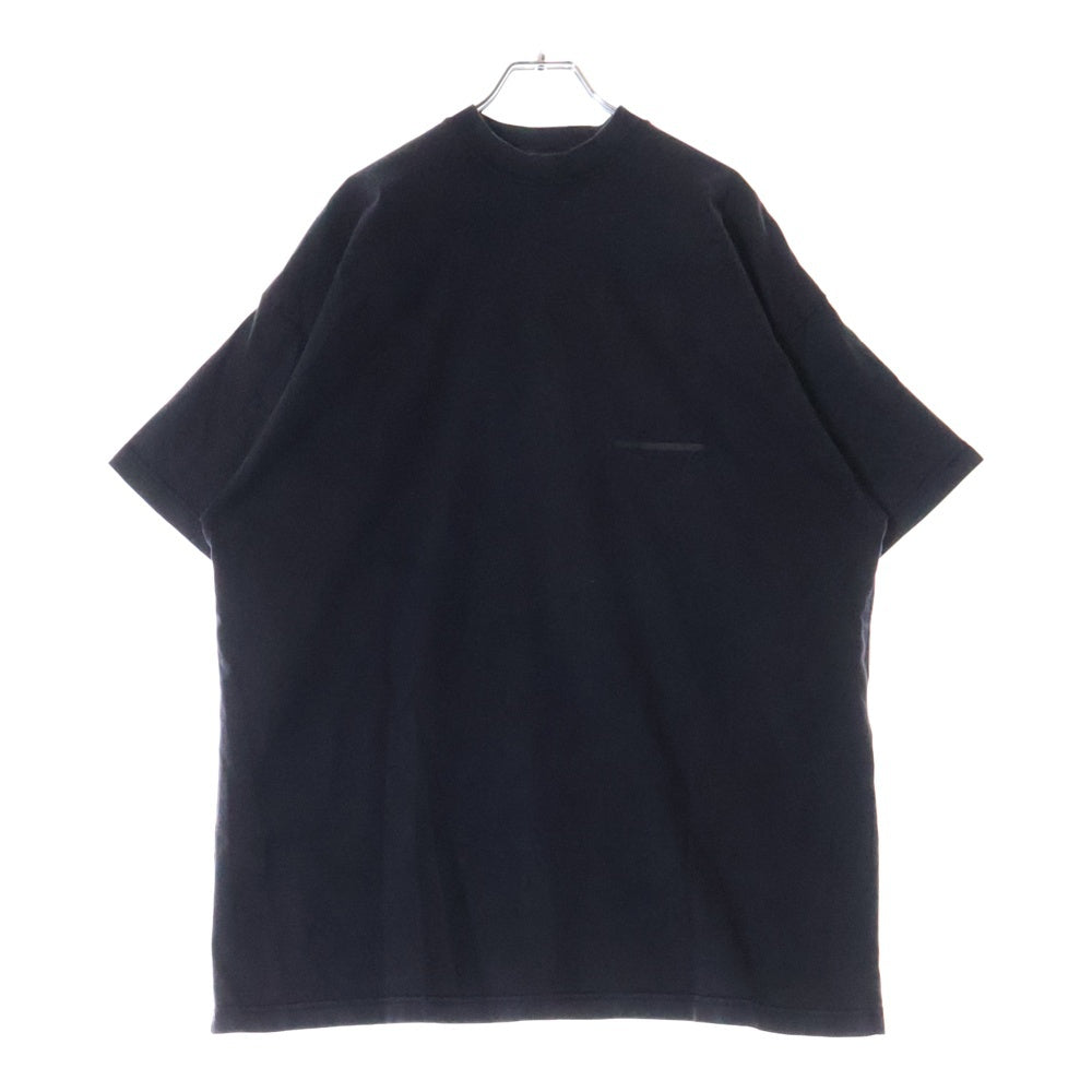 BALENCIAGA(バレンシアガ) STRIKE 1917 OVERSIZED T-SHIRT ロゴプリントオーバーサイズ半袖Tシャツ クルーネックカットソー ブラック 694576 TMVJ6