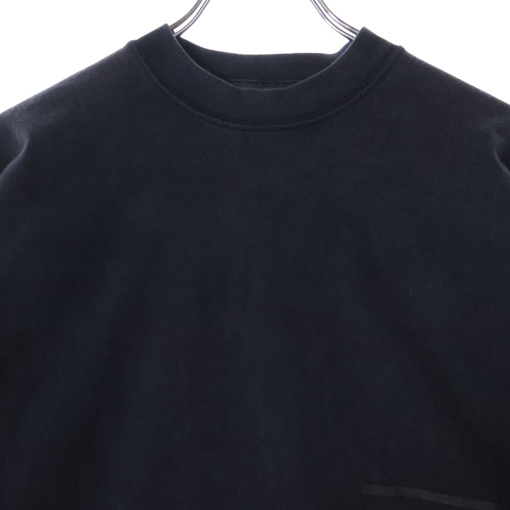 BALENCIAGA(バレンシアガ) STRIKE 1917 OVERSIZED T-SHIRT ロゴプリントオーバーサイズ半袖Tシャツ クルーネックカットソー ブラック 694576 TMVJ6