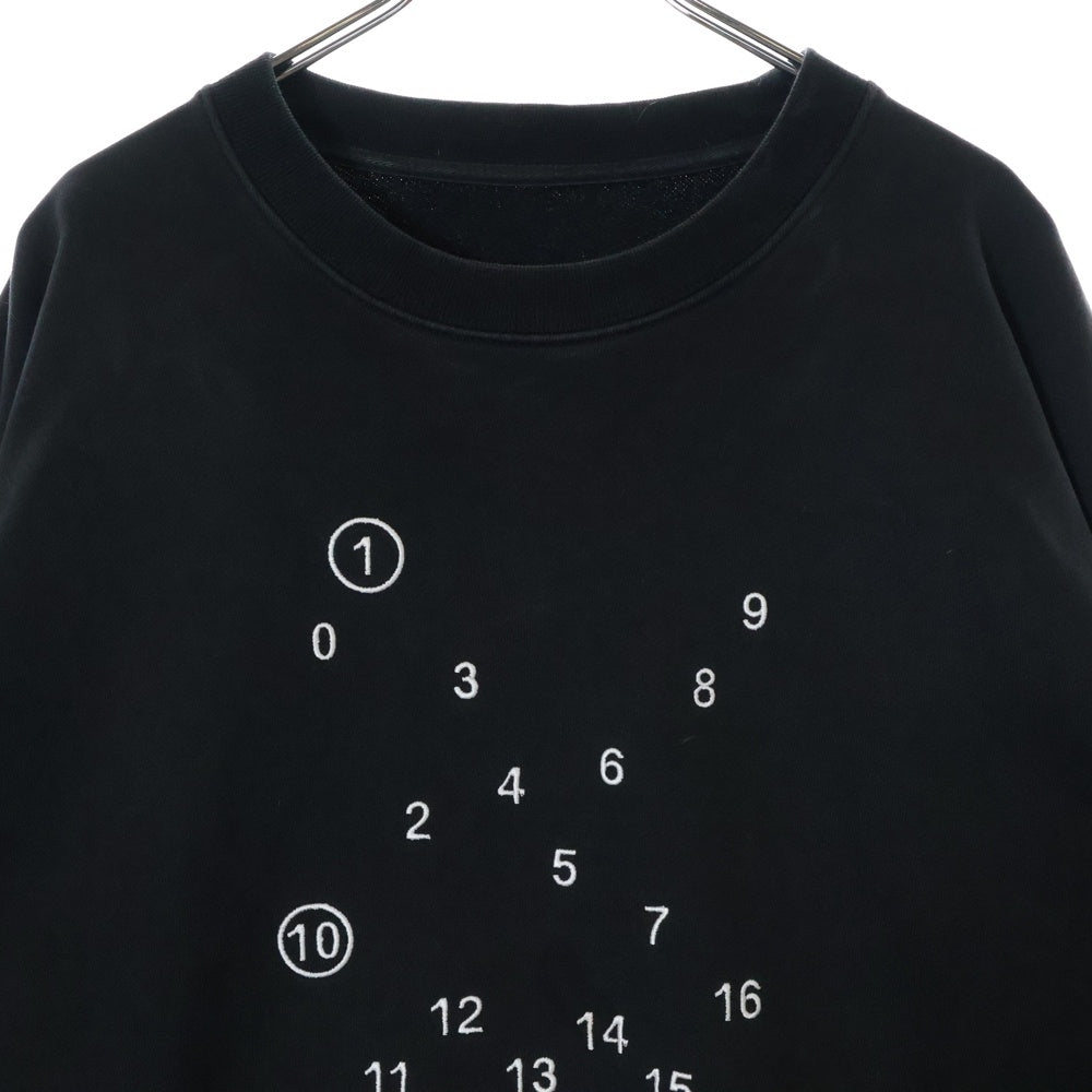 Maison Margiela 0(メゾンマルジェラ) 23SS ナンバリング ロゴ スウェット トレーナー ブラック S51GU0118