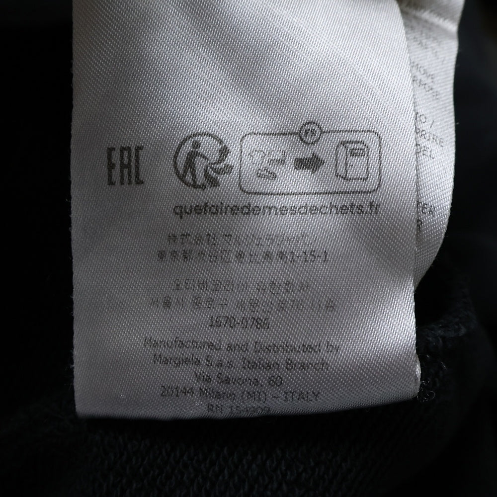 Maison Margiela 0(メゾンマルジェラ) 23SS ナンバリング ロゴ スウェット トレーナー ブラック S51GU0118