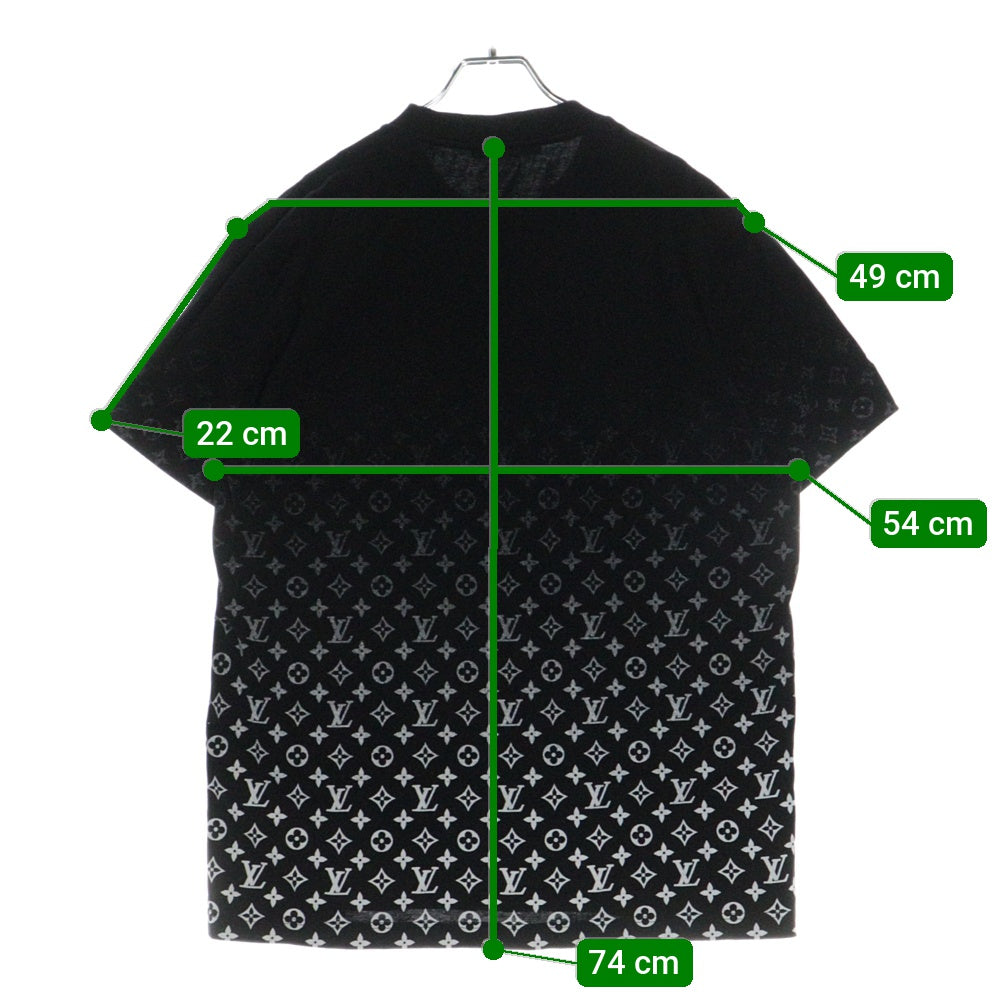 LOUIS VUITTON(ルイヴィトン) 20AW Gradation Mnogram Tee グラディエント モノグラム半袖Tシャツ ブラック RM202 NPG HJY77W