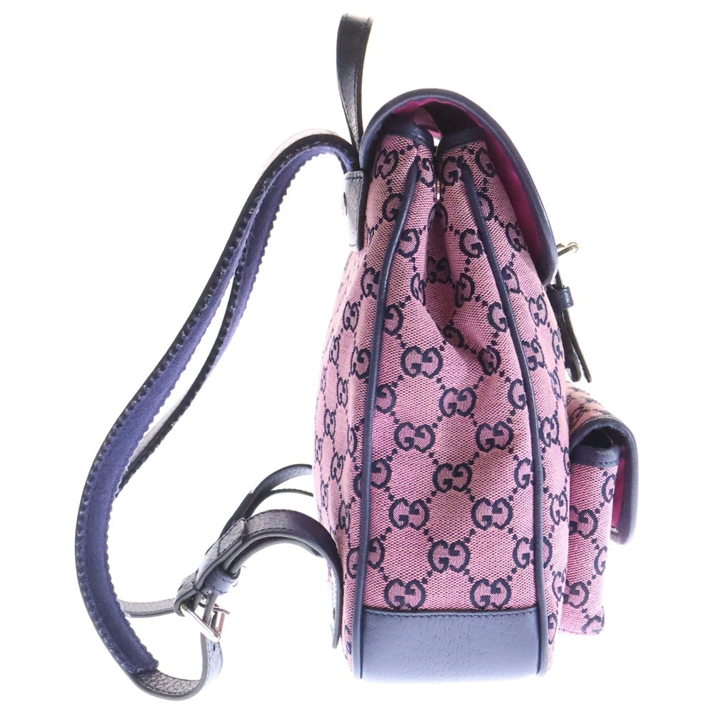 GUCCI(グッチ) GGキャンバス ミニリュック ピンク/ネイビー 630818 213317