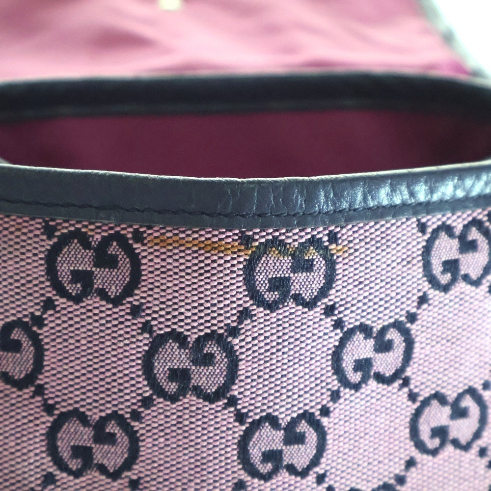 GUCCI(グッチ) GGキャンバス ミニリュック ピンク/ネイビー 630818 213317