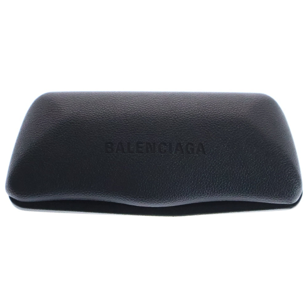 BALENCIAGA(バレンシアガ) メタルフレーム グラデーションレンズ オーバル型 サングラス グリーン/シルバー BA 115-K