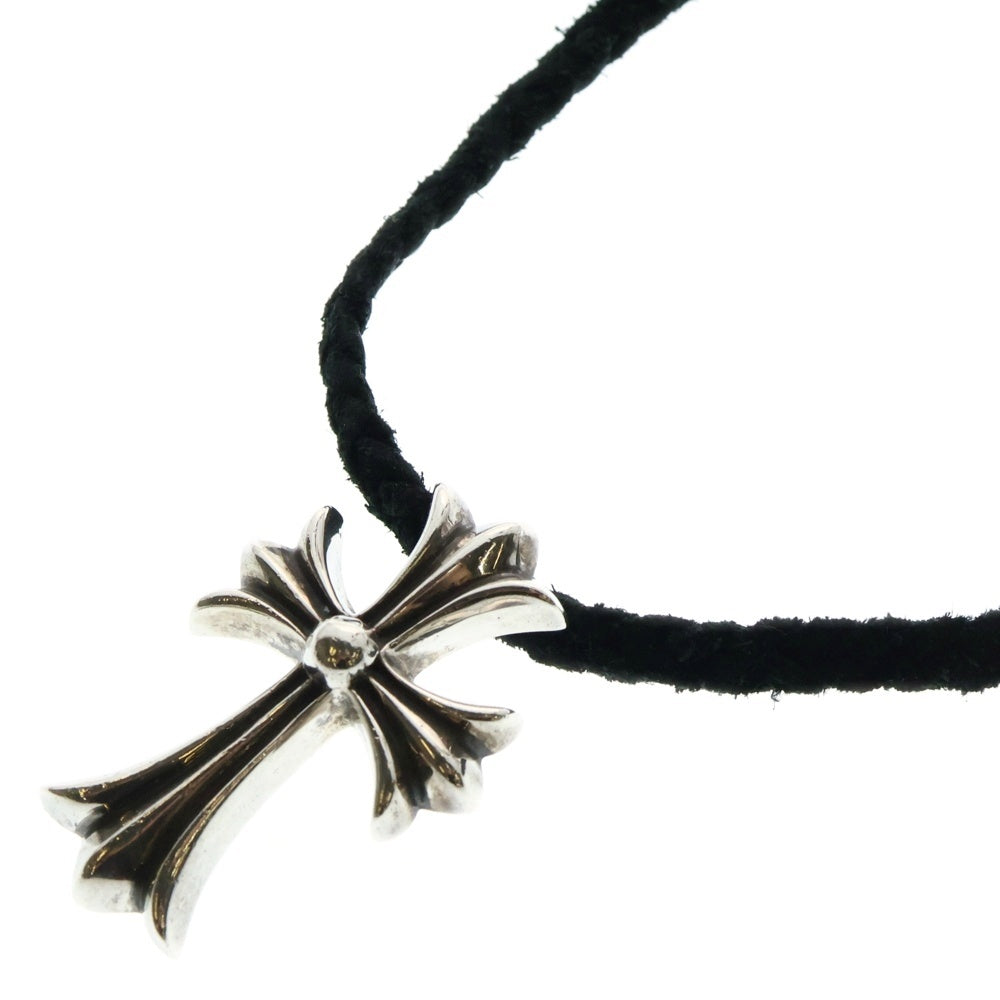 CHROME HEARTS(クロムハーツ) CH CRS SMLスモールCHクロス BC ボロチップブレイド ネックレス シルバー BCA220