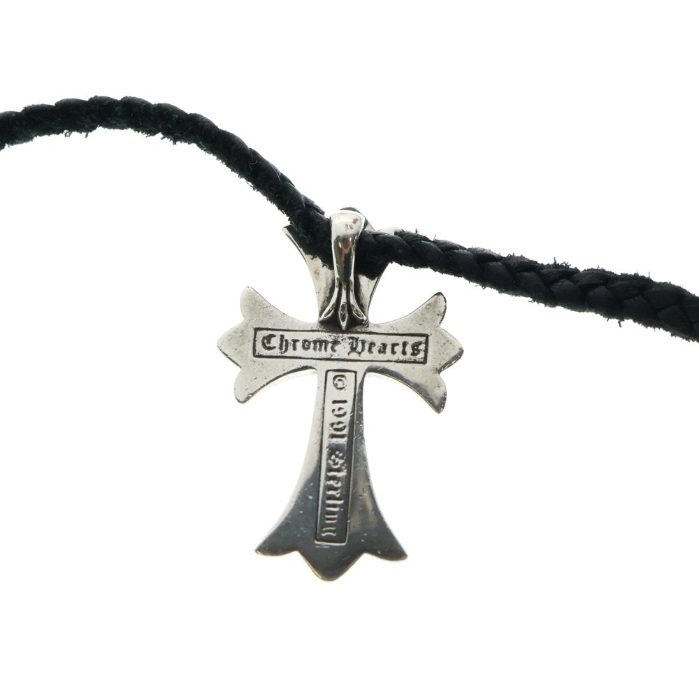 CHROME HEARTS(クロムハーツ) CH CRS SMLスモールCHクロス BC ボロチップブレイド ネックレス シルバー BCA220