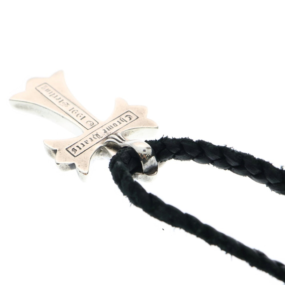 CHROME HEARTS(クロムハーツ) CH CRS SMLスモールCHクロス BC ボロチップブレイド ネックレス シルバー BCA220