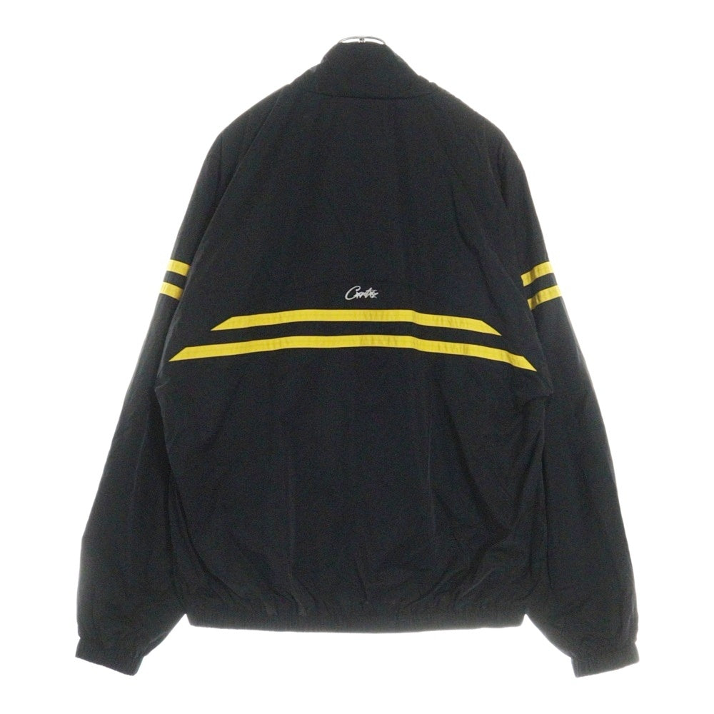 Corteiz(コーテイズ) STRIPED LITEWORK JACKET ストライプ ライトワークジャケット ウインドブレーカージャケット ブラック/イエロー