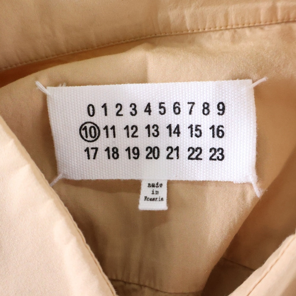 Maison Margiela 10(メゾン マルジェラ) 19SS フェイクポケット コットン 長袖シャツ ベージュ S30DL0428 S39545
