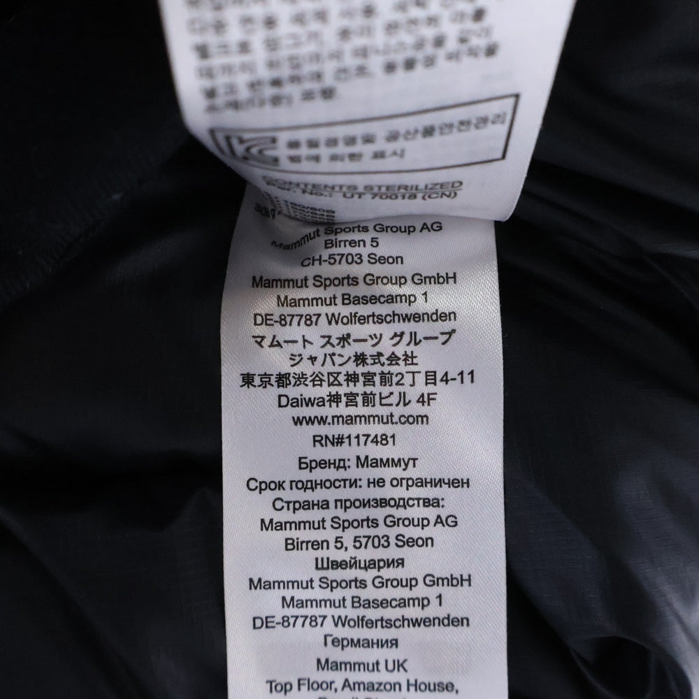 MAMMUT(マムート) ROSEG 2.0 IN HOODEDJACKET AF ダウンジャケット ブラック 1013-02980