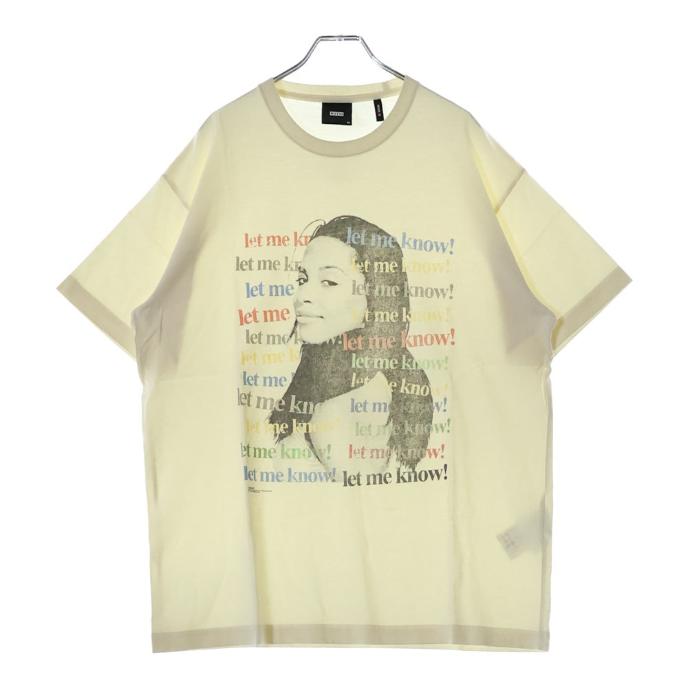 KITH(キス) Aaliyah At Your Best Vintage Tee フロントプリント クルーネック 半袖Tシャツ ホワイト