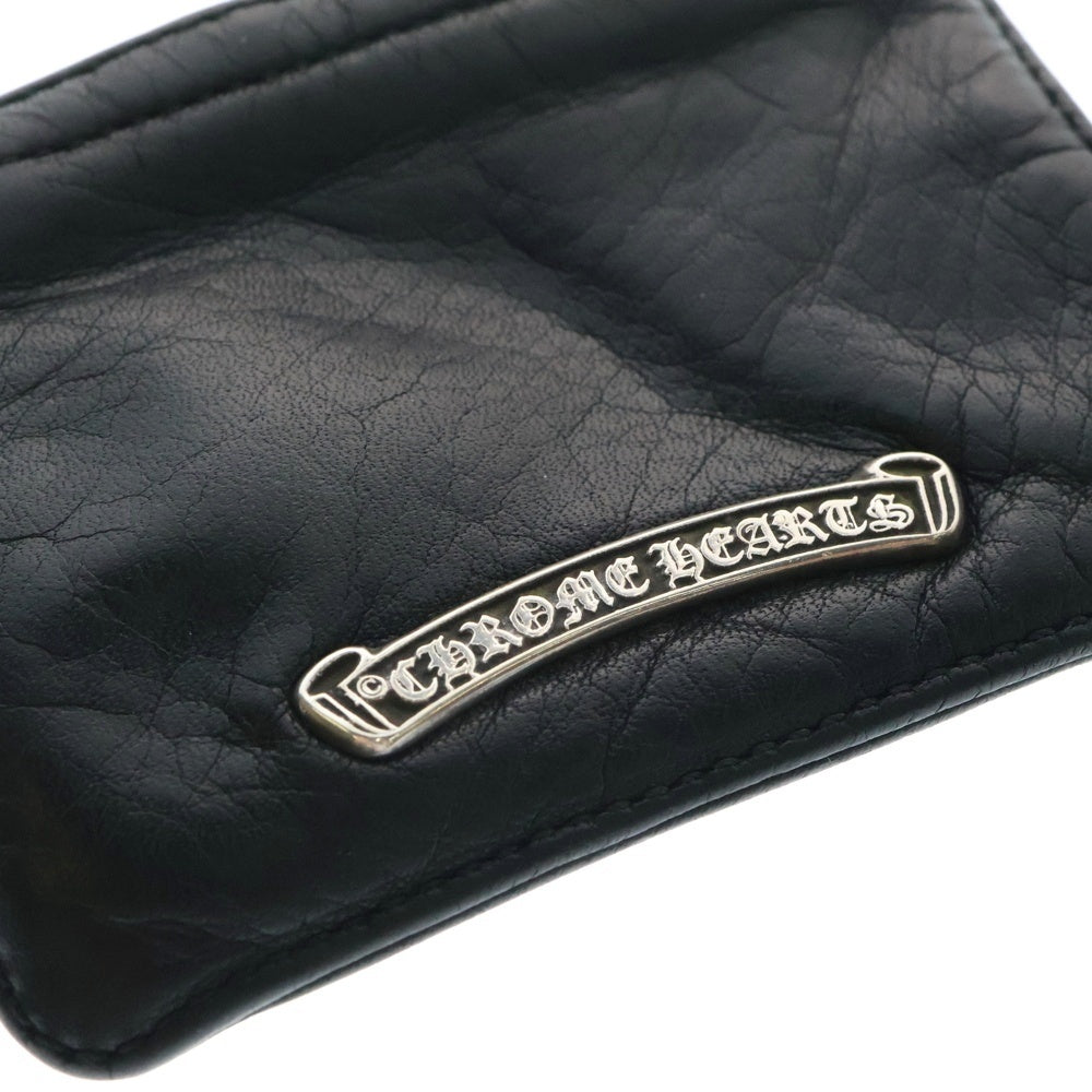 CHROME HEARTS(クロムハーツ) ZPR CHNG PURSE チェンジパース ダガージップ コインケース レザー ブラック