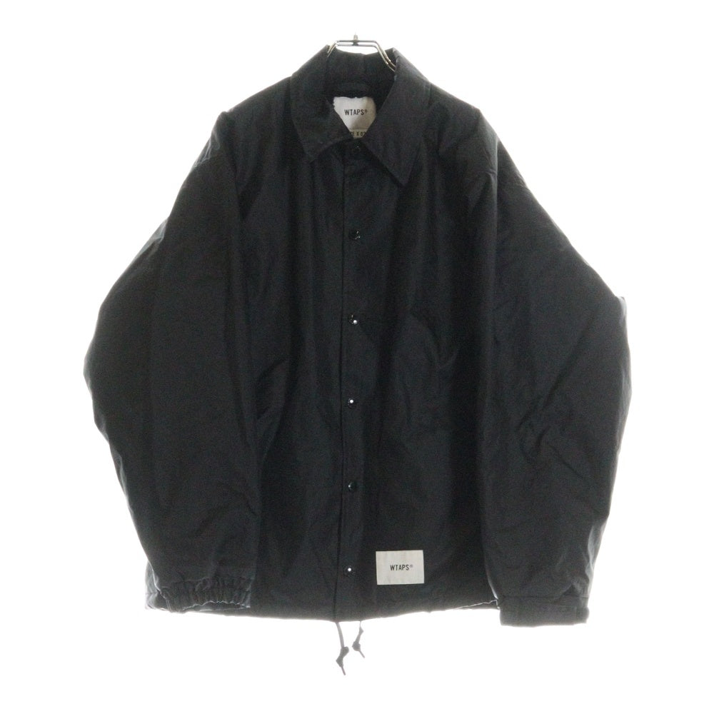 WTAPS(ダブルタップス) 24AW MC JACKET NYLON OXFORD エムシージャケット ナイロン コーチジャケット ブラック 242TQDT-JKM01