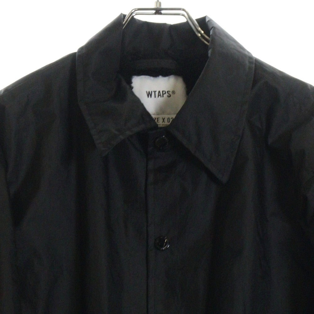 WTAPS(ダブルタップス) 24AW MC JACKET NYLON OXFORD エムシージャケット ナイロン コーチジャケット ブラック 242TQDT-JKM01