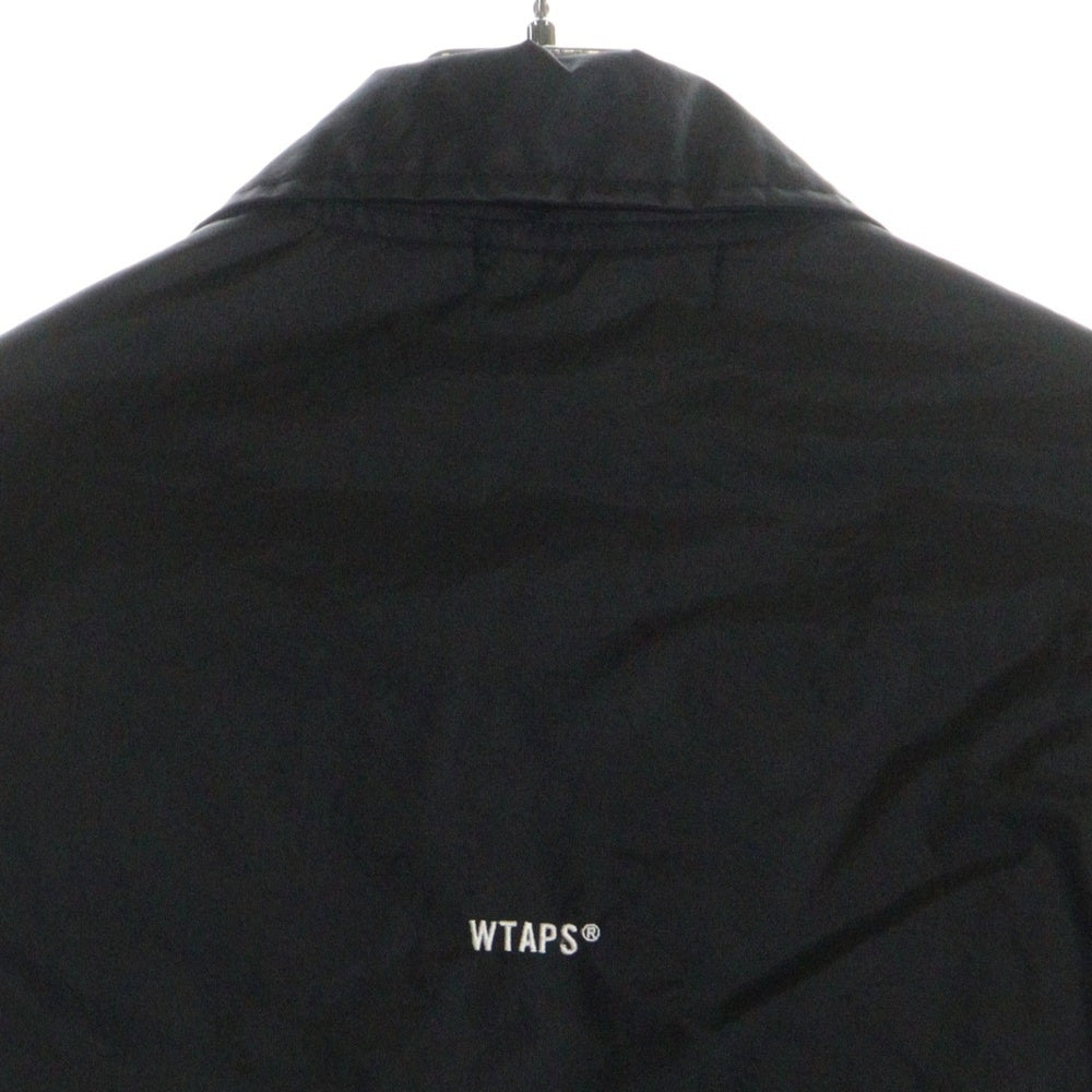 WTAPS(ダブルタップス) 24AW MC JACKET NYLON OXFORD エムシージャケット ナイロン コーチジャケット ブラック 242TQDT-JKM01