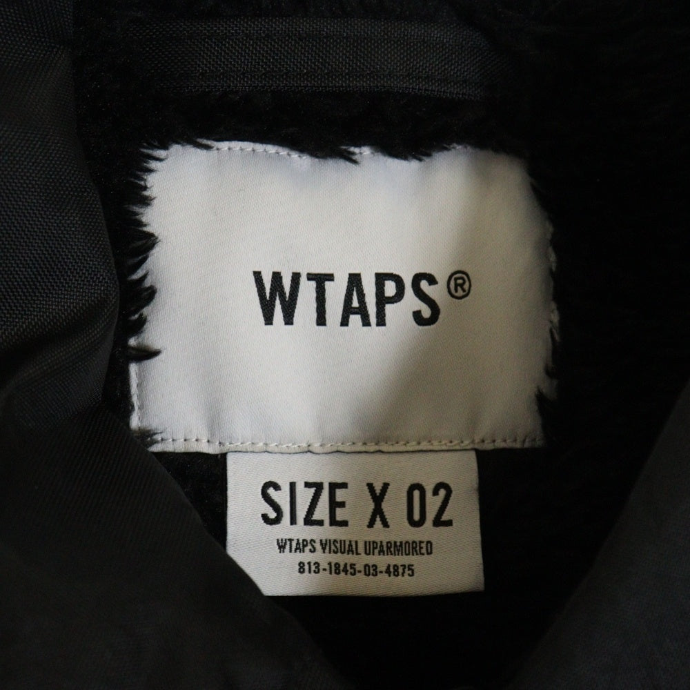 WTAPS(ダブルタップス) 24AW MC JACKET NYLON OXFORD エムシージャケット ナイロン コーチジャケット ブラック 242TQDT-JKM01