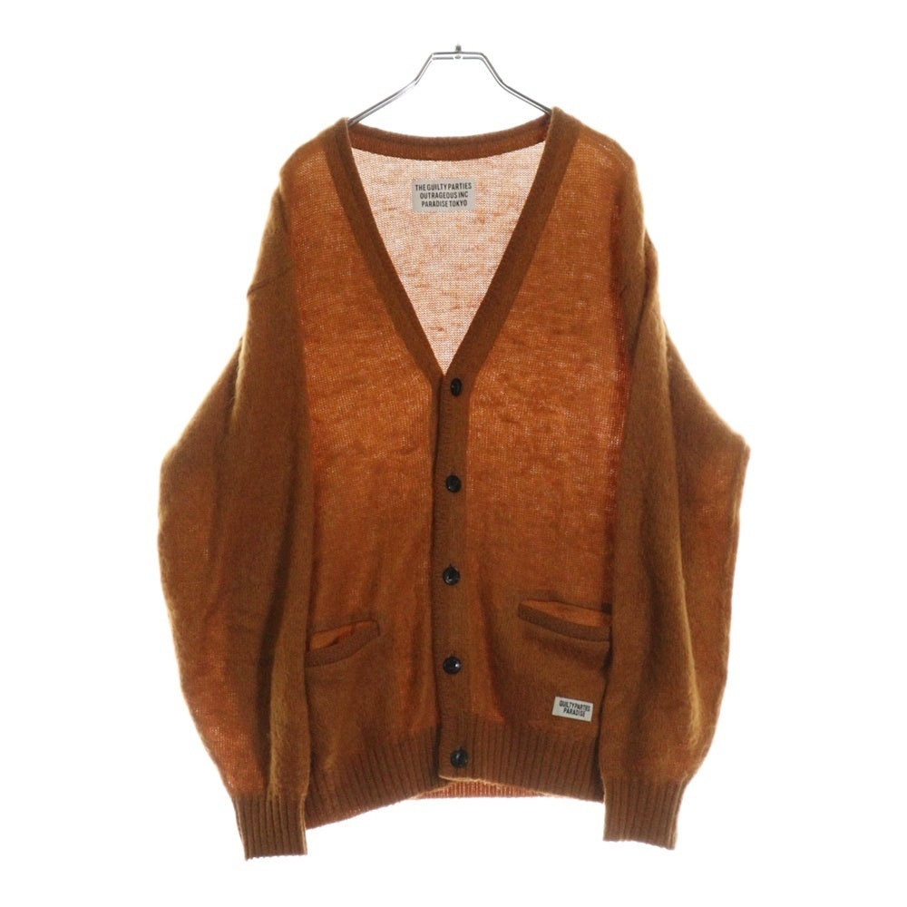 WACKO MARIA(ワコマリア) MOHAIR KNIT CARDIGAN モヘア ニットカーディガン モヘアカーディガン オレンジ