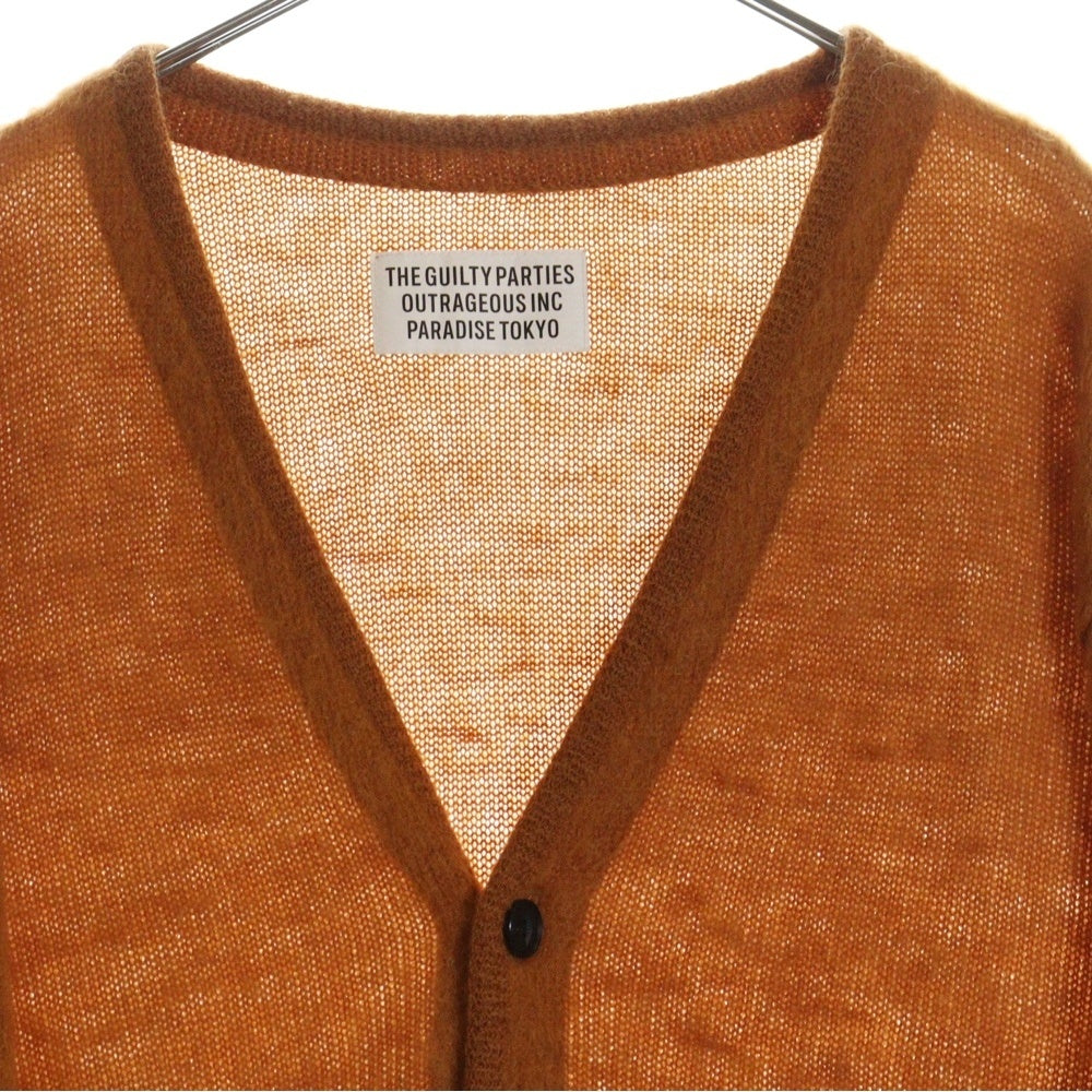 WACKO MARIA(ワコマリア) MOHAIR KNIT CARDIGAN モヘア ニットカーディガン モヘアカーディガン オレンジ