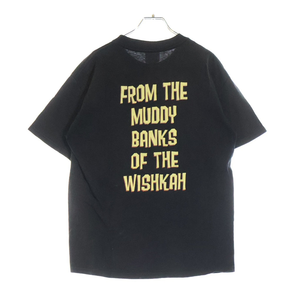 VINTAGE(ヴィンテージ) NIRVANA FROM THE MUDDY BANKS OF THE WISHKAH ニルヴァーナ M&Oタグ 両面プリント クルーネック半袖Tシャツ ブラック