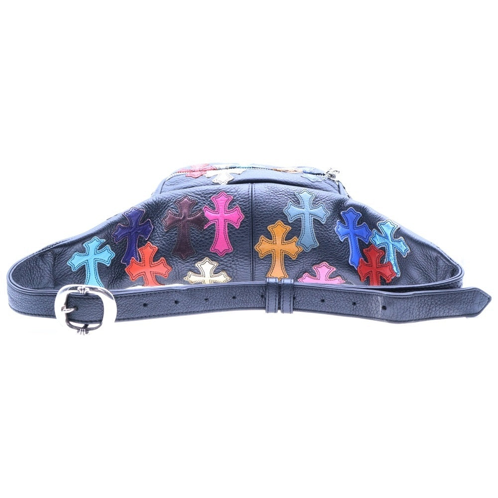 CHROME HEARTS(クロムハーツ) SNAT PACK MULTI スナットパック マルチクロスパッチ レザーウエストバッグ ボディーバッグ マルチカラー
